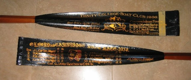 Young Coxless and Boat Race Oars