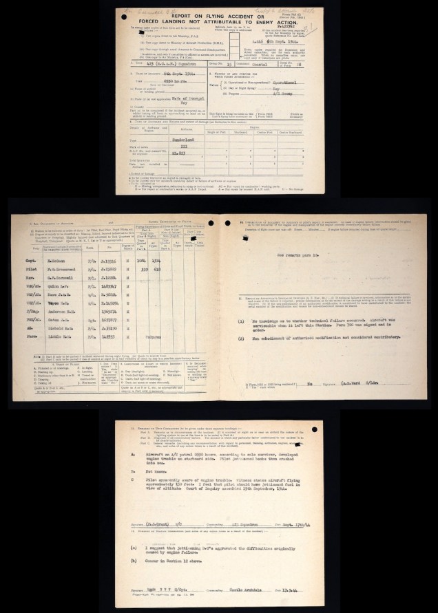 Raf Mod Forms AJ-H “Damage Report Form” sold on eBay is not genuine – Dambusters Blog